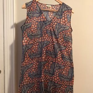 Joshi silk block print summer dress